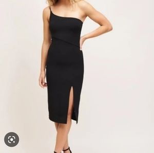 Dynamite One Shoulder Bodycon Dress (Large) Sexy Cocktail Midi Dress